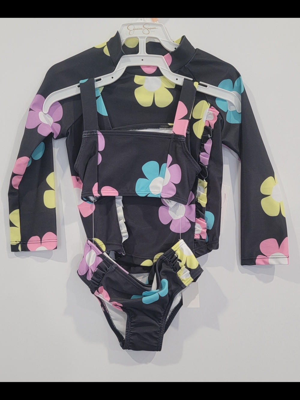 3 piece floral print Jessica Simpson Swim Suit